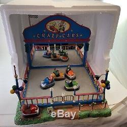 Lemax Crazy Cars Animated carnival train village Bumper Cars Sights & Sounds