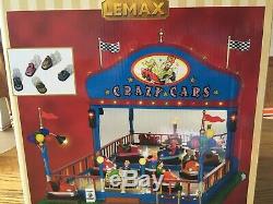 Lemax Crazy Cars-carnival /train/holiday village -Bumper Cars Animated