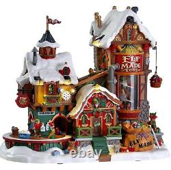 Lemax ELF MADE FACTORY #75190 BNIB Sights Sounds Animation