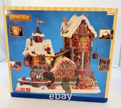 Lemax Elf Made Toy Factory Sights and Sounds Workshop 75190 In Box