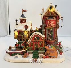 Lemax Elf Made Toy Factory Sights and Sounds Workshop 75190 In Box
