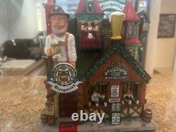 Lemax Essex Street Facade Hoffer's Biergarten Hanging Wall Setting #25413