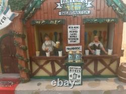 Lemax Essex Street Facade Hoffer's Biergarten Hanging Wall Setting #25413