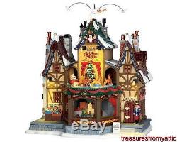 Lemax HOLIDAY HAMLET CHRISTMAS SHOPPE 55026 Sights & Sound NIB Santas Wonderland