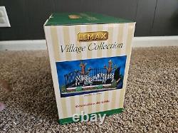 Lemax HTF Zebra Family Cage Enclosure City Zoo Released 2009 Retired 2013