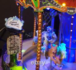 Lemax Halloween Spooky Town SPOOKY SCARE-OUSEL Carousel Merry-Go-Round 74667 EUC