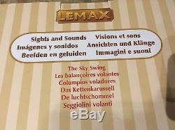 Lemax Holiday Village The Sky Swing Sights & Sounds Carnival Ride-Train-Village