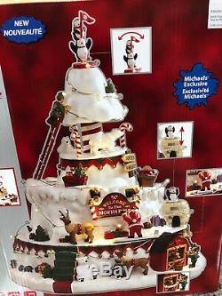 Lemax Lively Animated NORTH POLE TOWER with Christmas Music & Flashing Lights