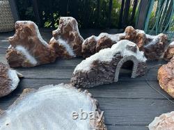 Lemax Massive Lot Christmas Village Landscape Mountain Platforms 1998 Display 14