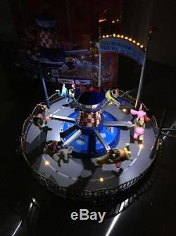 Lemax Multi-Action/Lights Junior Flight School Amusement Ride WithSounds MIB