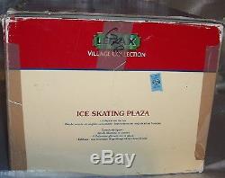 Lemax PARKSIDE ICE SKATING PLAZA Village Carole Dept 56 St Nicholas Mr RARE EX