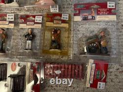Lemax Poly-Resin Figurine Christmas Village Figure Accessory Set LOT