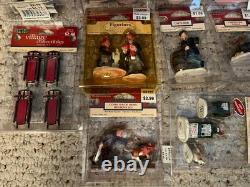 Lemax Poly-Resin Figurine Christmas Village Figure Accessory Set LOT