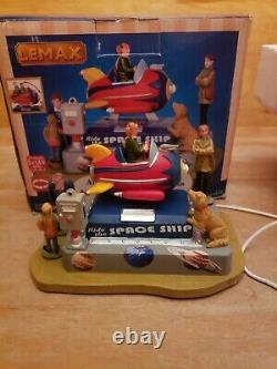 Lemax RIDE THE SPACESHIP ROCKET RIDE Animated piece 14341 Christmas EX