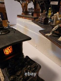 Lemax Rickety Rail Bundle Station, Platform Engine, Tracks, Accessories included