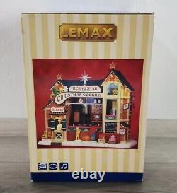 Lemax Rising Star Baking Christmas Cookies Animated Retired with Box & Light
