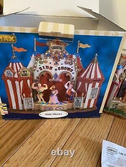 Lemax Side Show Circus Carnival Fair Freak Show Animated Rare Retired VIDEO