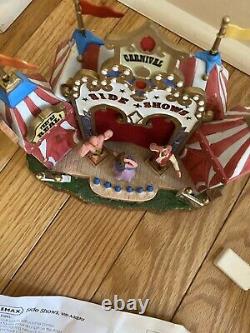 Lemax Side Show Circus Carnival Fair Freak Show Animated Rare Retired VIDEO