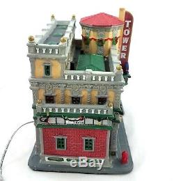 Lemax Signature Collection Tower Movie Theater Christmas Lighted Sounds Building