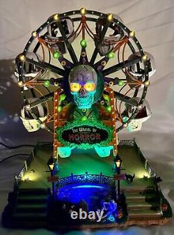 Lemax Signature Spooky Town Wheel Of Horror Lights Up Spins Halloween Decor