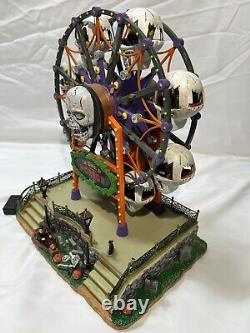 Lemax Signature Spooky Town Wheel Of Horror Lights Up Spins Halloween Decor