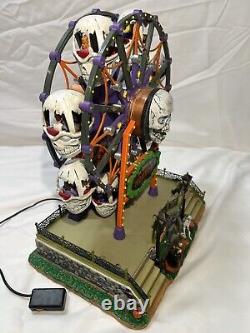 Lemax Signature Spooky Town Wheel Of Horror Lights Up Spins Halloween Decor