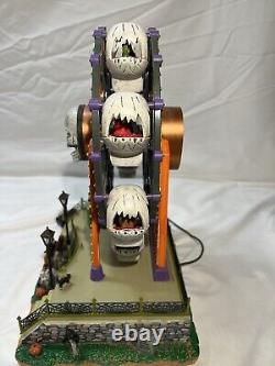Lemax Signature Spooky Town Wheel Of Horror Lights Up Spins Halloween Decor