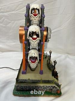 Lemax Signature Spooky Town Wheel Of Horror Lights Up Spins Halloween Decor