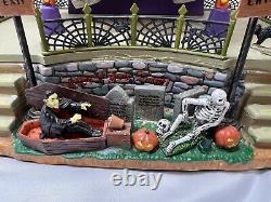 Lemax Signature Spooky Town Wheel Of Horror Lights Up Spins Halloween Decor