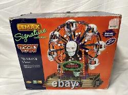 Lemax Signature Spooky Town Wheel Of Horror Lights Up Spins Halloween Decor