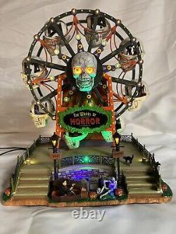 Lemax Signature Spooky Town Wheel Of Horror Lights Up Spins Halloween Decor