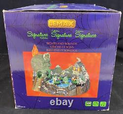 Lemax Skull River Haunted Amusement Park Ride Lights & Sounds Signature Series