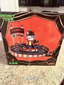 Lemax SpookyTown WithFree Gift? Zombie Plane Ride NIB RETIRED