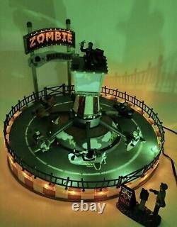 Lemax SpookyTown WithFree Gift? Zombie Plane Ride NIB RETIRED