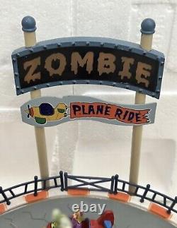 Lemax SpookyTown WithFree Gift? Zombie Plane Ride NIB RETIRED
