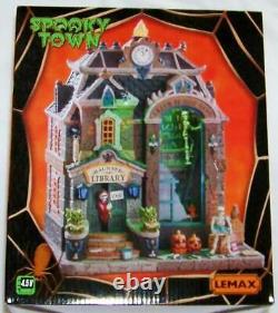 Lemax Spooky Town 2019 HAUNTED LIBRARY #95441 NRFB Halloween Village Lighted