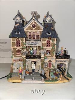 Lemax Spooky Town All Hallows Hospital Rare Retired (read)