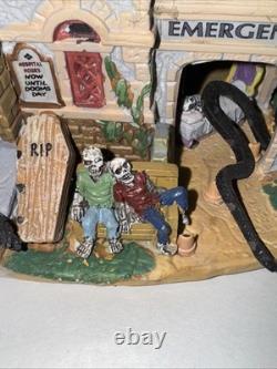Lemax Spooky Town All Hallows Hospital Rare Retired (read)