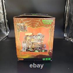 Lemax Spooky Town Box-Of-Bones Coffin Factory Animated & Sound Retired Rare 2014
