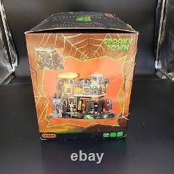 Lemax Spooky Town Box-Of-Bones Coffin Factory Animated & Sound Retired Rare 2014