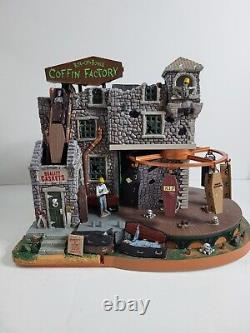 Lemax Spooky Town Box-of-Bones Coffin Factory Halloween Village Building 45669