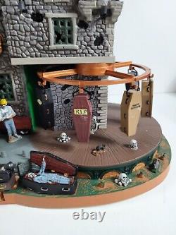 Lemax Spooky Town Box-of-Bones Coffin Factory Halloween Village Building 45669