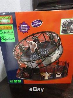 Lemax Spooky Town Carnival Ghost Around Animated Ride Halloween Village Nib