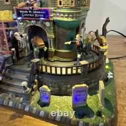 Lemax Spooky Town Collection Doug M. Upagain Funeral Home 2010 Halloween WORKS