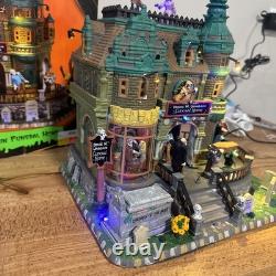 Lemax Spooky Town Collection Doug M. Upagain Funeral Home 2010 Halloween WORKS