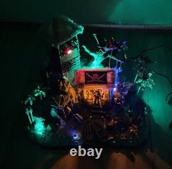 Lemax Spooky Town Collection Pirates Hideout, Sound & Lights Work, Retired Piece