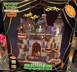 Lemax Spooky Town Frankenstein's Laboratory, Perfect Condition. Plz See Video