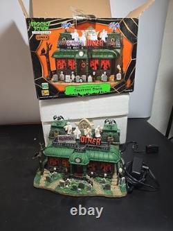Lemax Spooky Town Graveside Diner (Hard to Find) Retired Box Works