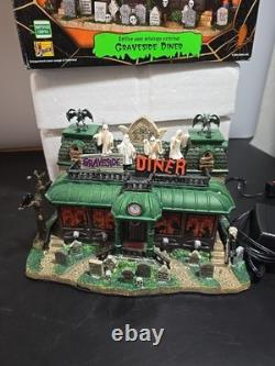 Lemax Spooky Town Graveside Diner (Hard to Find) Retired Box Works