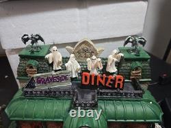 Lemax Spooky Town Graveside Diner (Hard to Find) Retired Box Works